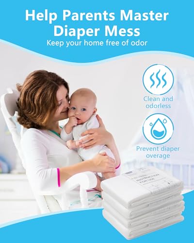 HIDALIFE Refills Compatible with Dekor Classic Diaper Pails, Disposable Diaper Trash Bags, Extra Thick Diaper Pail Refill Liners, Hold Up to 1980 Diapers (4 Pack)