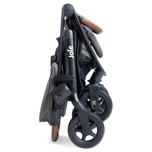Joie Baby, Caraway Whirl Stroller & Mint Latch Car Seat - Baseless Car Seat & 360 Degree Wheel Travel System (Thunder)