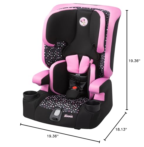 Disney Baby MagicSquad 3-in-1 Harnessed Booster Car Seat, Minnie Dot Party