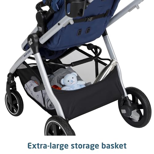 Maxi-Cosi Zelia™ Luxe 5-in-1 Modular - Baby Travel System Car Seat and Stroller, Infant Car Seat and Stroller Combo, Baby Car Seat and Stroller Combo in New Hope Navy