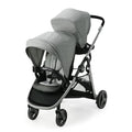 Graco Ready2Grow LX 2.0 Double Stroller, Twin Baby Stroller Features Bench Seat and Standing Platform Options, Compact Fold Perfect for Baby Travel, Clark