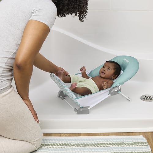 Ingenuity Foldaway 2-Position Bather, 2-Position Bath Support for Sink or Bathtub, for Ages 0-6 Months, Up to 20 Pounds