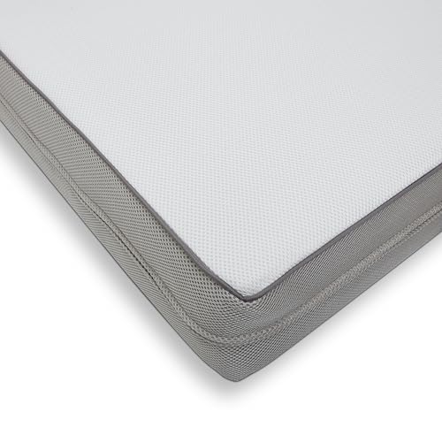 Graco Essentials 6-Inch Mesh Crib & Toddler Mattress — Made in the USA, Firm Support for Infants, GREENGUARD Gold Certified Mattress for Baby Cribs, Removable and Washable Water-Resistant Cover