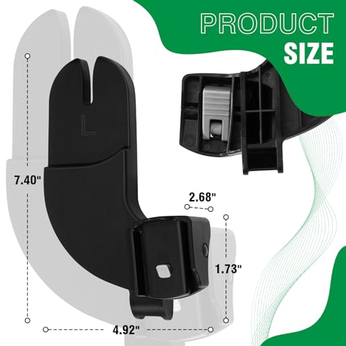HIUMTREE Car Seat Adapter for Baby Jogger City Select Stroller, Black