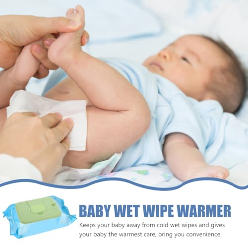 Hoement Portable Baby Wipe Warmer USB Powered Baby Tissue Warmer with Temperature Control Lightweight Wet Tissue Heater for Home Travel Car Use 5.90 X 3.93 X 0.39 in