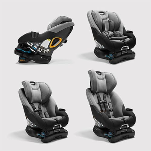 Baby Jogger City Turn Rotating Car Seat 180-Degree Turn, Lightweight Convertible Car Seat, Rear Facing to Forward Facing for Newborn to Toddlers, Coolmax Fabric, Onyx Black