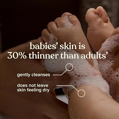 Johnson's Baby Fluffy Bubbles Bubble Bath, No More Tears, Gently Cleanses Delicate Skin Without Feeling Dry, Hypoallergenic, No Added Parabens, Sulfates & Dyes, 13.6 fl. oz