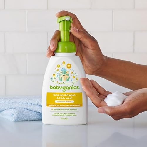 Babyganics Baby Shampoo + Body Wash Pump Bottle, Chamomile Verbena, 16oz