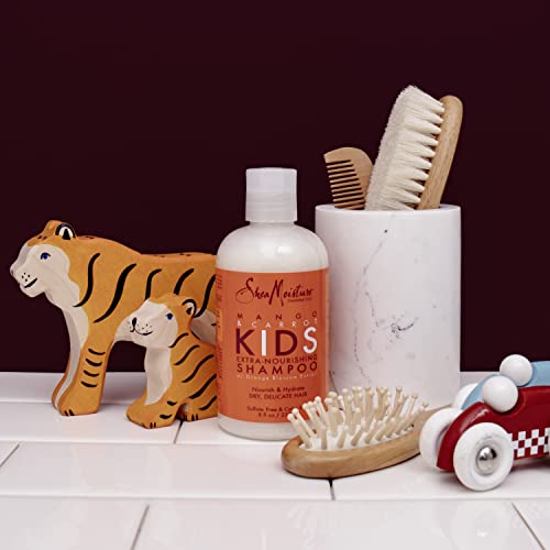 SheaMoisture Kids Shampoo, Extra-Nourishing Mango & Carrot Shampoo with Shea Butter, 8 oz