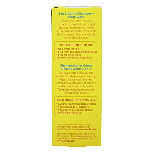 Weleda Shampoo Body Wash Calendula, 6.8 OZ