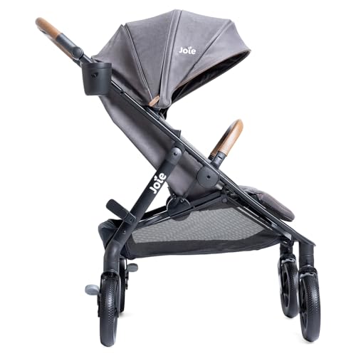 Joie Baby, Caraway Whirl Stroller & Mint Latch Car Seat - Baseless Car Seat & 360 Degree Wheel Travel System (Thunder)