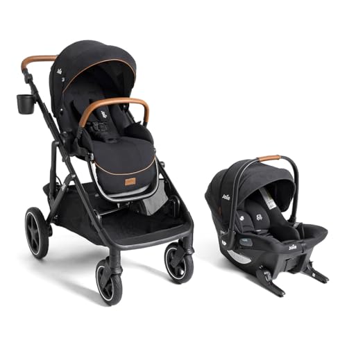 Joie Baby, Chive and Mint Latch - All-in-One Convertible Single-to-Double Modular Stroller with 20+ Customizable Modes & All-Terrain Wheels, and Baseless Infant Car Seat Travel System (Shale)