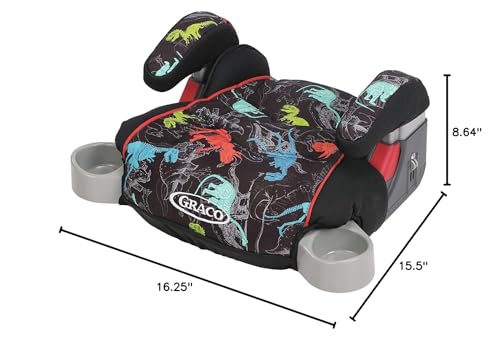 Graco® TurboBooster Backless Booster Car Seat Dinorama for Ages 4-10 40-100 Pounds Up to 57 Inches Tall