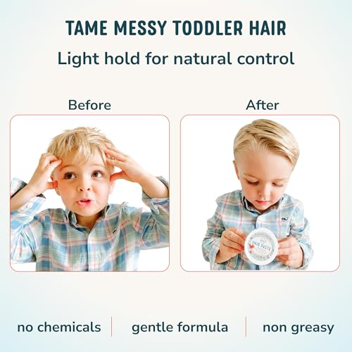 LANE & CO. Light Hold Hair Paste - Plant-Based Styling Paste for Babies, Toddlers, Kids - Natural & Organic Formula, Non-Sticky, Tames Flyaways & Bed Head, 2oz