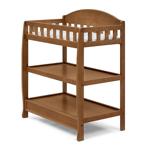 Delta Children Infant Changing Table with Pad, Chestnut