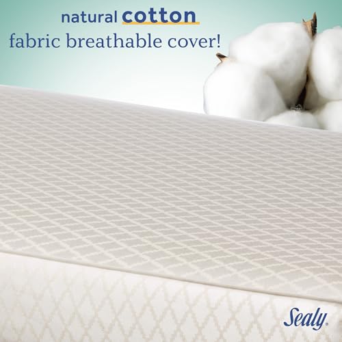 SEALY BABY 2 Stage Infant Crib Mattress Plus Toddler Bed Fit, Breathable, Resistant to Stain Cover, Dual Firmness & Lightweight, Posturepedic Grow