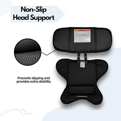 Infant Insert Compatible with Doona, Newborn Insert Replacement, Baby Head and Body Support, Fits Graco Snugride 35, Chicco KeyFit 30, Evenflo Pivot, Britax, Side Protection, Black