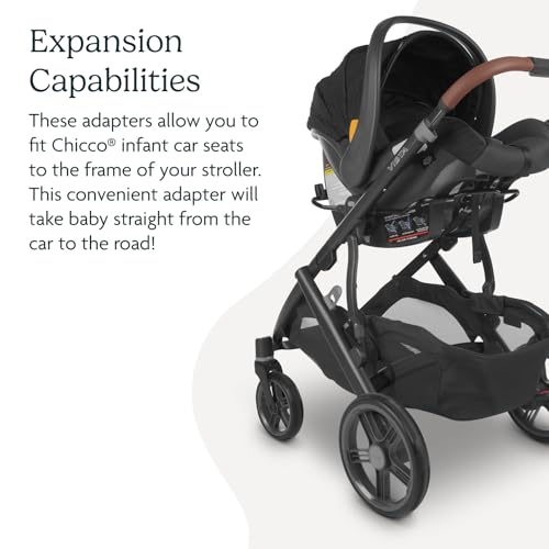 UPPAbaby Car Seat Adapter for Chicco Infant Car Seats, Compatible with Vista and Cruz Strollers, Quick + Secure Attachment, Single Adapter