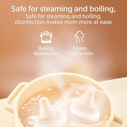 Compatible with Pigeon Nipple,4Pcs Compatible with Pigeon Bottle Nipple,Standard Flow,Fit for PigeonL Nipple6+ Months with Latch-On Line & Natural Feel