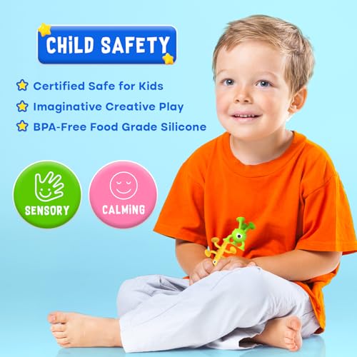 Baby Bath Toys Suction Toy: No Hole Bath Toy for Baby Toddlers - Kids Mini Sensory Fidget Suction Cup Toys for Boys Girls - Window Building Toy Road Trip Travel Essentials for Kids Gifts (Ages 3+)