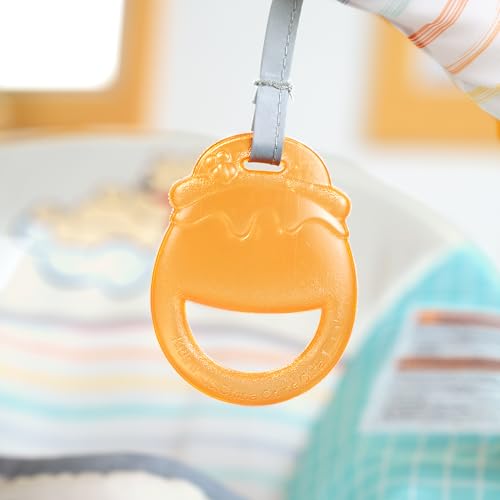 Bright Starts Disney Baby Winnie The Pooh Hunny Hues Bouncer with Soothing Vibrations, Unisex, Newborn+
