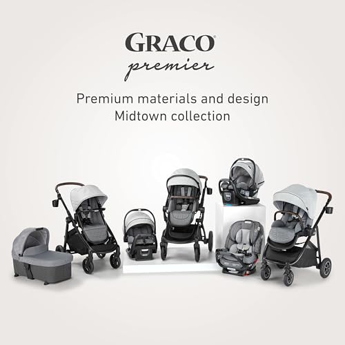 Graco Premier Modes Nest Travel System, 3-in1 Modular Carseat Stroller Combo, Pramette, Toddler Stroller, Includes Premier SnugRide SnugFit 35 LX Infant Car Seat, Midtown