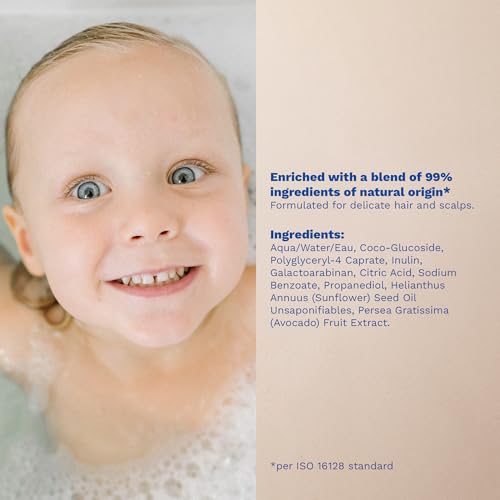 Mustela Foam Shampoo for Newborns - Baby Shampoo for Cradle Cap with Naturally Derived Avocado Oil Polyphenols - Fragrance-Free - 5.07 fl. oz