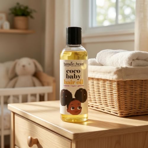 Baby Hair Oil for Infants and Toddlers, Baby Hair Products for Black Babies, Curly Hair, Twist and Braids Oil