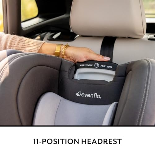 Evenflo REO by Revolve360 Rotating Convertible Car Seat with Quick Clean Cover, Infant to Toddler, Forward and Rear Facing, Compact Design, One-time Install (Chelsea)