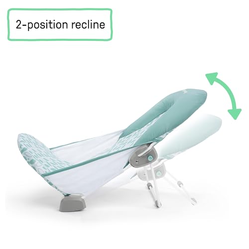Ingenuity Foldaway 2-Position Bather, 2-Position Bath Support for Sink or Bathtub, for Ages 0-6 Months, Up to 20 Pounds