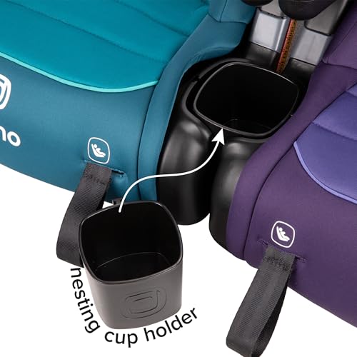 Diono Connect3 RXT Backless Booster, Slim Fit 3-Across in Many Mid-Sized Sedans and SUVs, for Children from 40-120 lbs., Lightweight with Latch connectors