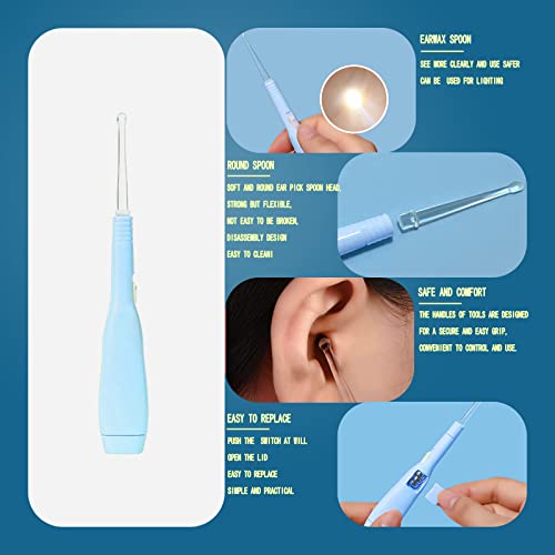 VZAYQUPXY Baby Grooming Kit, Baby Essentials for Newborns, Portable Baby Care Kit, Contains Baby Nail Clippers, Baby Comb, Baby Brush, Baby Ear Wax Removal Tool and More (10 in 1) (Blue)