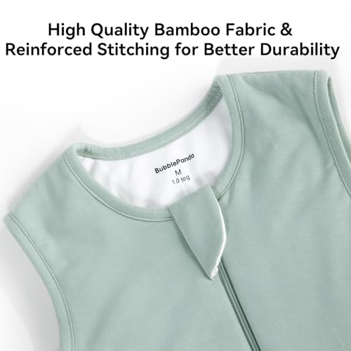 BubblePanda Rayon Made from Bamboo Toddler Sleep Sack with Feet 12-24 Months 1.0 Tog Ultra Soft Toddler Sleeping Sack 1t-2t Sleep Bag Walker Quilted Wearable Blanket with Legs 2-Way Zipper Lightweight