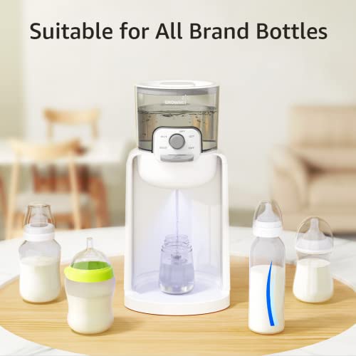 GROWNSY Instant Baby Bottle Warmer, Precise 4 Temperatures Control | Night Light, Midnight Feeding | Warm Water Dispenser for Formula in Seconds | 72H Smart Thermostat, Easy Keep Warm