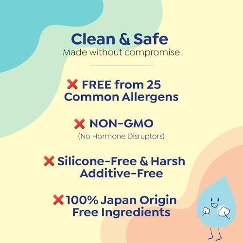 GOONGBE Kids' Detangling Shampoo - Silky Shine for Frizzy Tangle-Prone Hair – Silicone-Free Low pH with Silk Protein & Macadamia Oil – Tear-Free Tested, 25 Allergen-Free – Korean K-Beauty, 10.1 fl oz
