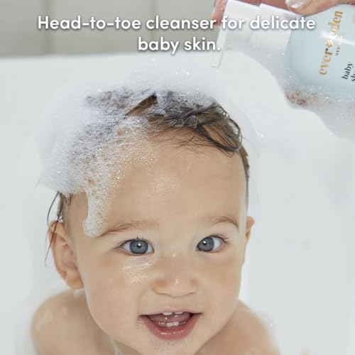 Evereden Baby Shampoo & Body Wash 2-in-1, 8.5 fl oz | Gentle, Non-Toxic, Fragrance-Free, Hydrating Formula for Sensitive Skin