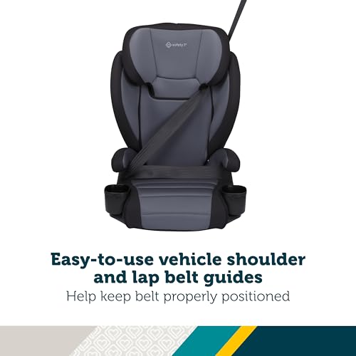 Safety 1st Grow and Go 2-in-1 Booster Car Seat with ComfortWings, Converts High-Back to Backless, 19" Wide, Fits 3 Across, Lightweight, Foldable, Easy-Clean, Cup Holders, 40-100 lbs, Beach Wave