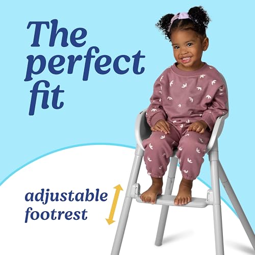Graco Ready2Dine 4-in-1 Highchair, Portable High Chair with 4 Growing Stages, Foldable Baby High Chair, Toddler Feeding Seat, Youth Stool, and Big Kid Seat, Walker