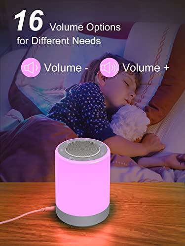YYDSKIT Sound Machine,White Noise Machine for Baby with Night Light, 32 High Fidelity Sounds,Plug in,5 Timers & Memory Feature, Noise Machine for Baby Kids Adults,Home
