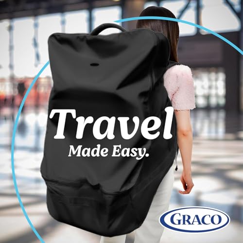 Graco Padded Car Seat Travel Bag & Infant Carrier Backpack, Black