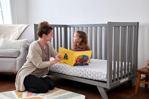 Lullaby Earth Gentle Start Breathable Infant & Toddler Crib Mattress - Lightweight & Waterproof - Non-Toxic for Baby & Toddler Bed