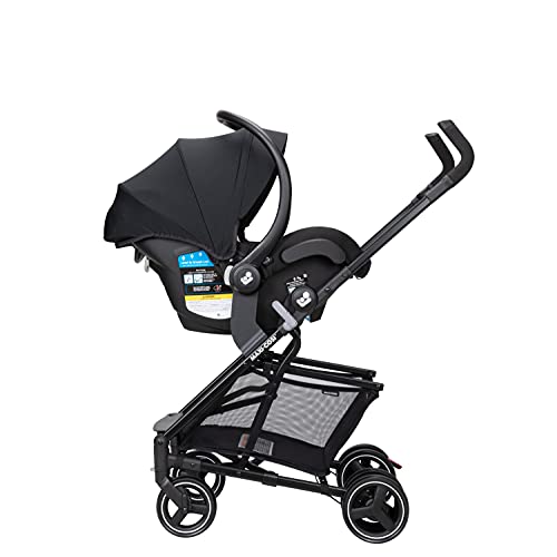 Maxi-Cosi Maxi-Taxi Xt Baby Stroller, Car Seat Caddy, Ultra Compact, Travel System with Ample Storage, Black,