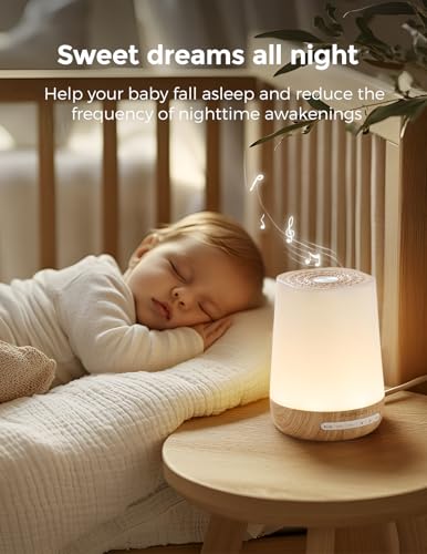 Momcozy Smart Baby White Noise Sound Machine with App Control & Night Light
