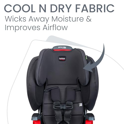 Britax Grow with You ClickTight Harness-2-Booster Car Seat, Cool N Dry - Cool Flow Moisture Wicking Fabric