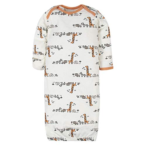 GerberBaby Boys4-Pack Sleeper GownJungle Blue0-6 Months