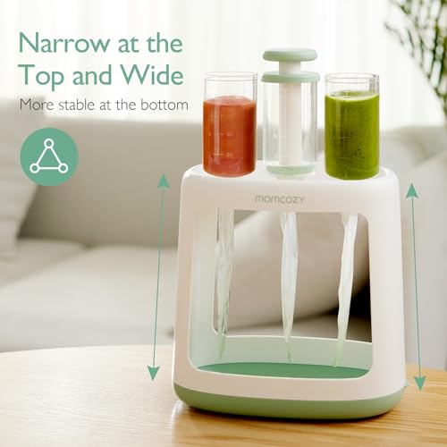 Momcozy Baby Food Maker & Squeeze station - One-Step Auto Steam & Blend Food Processor and Pouch Filler for Homemade Baby Puree