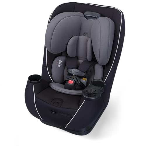 Maxi-Cosi Pria Max+ All-in-One Baby Convertible Car Seat, Rear Facing, Forward Facing Car Seat, Toddler Booster, Easy Latch Install, Magnetic Buckle, Adjustable Harness, Cup Holders, Sea Shadow