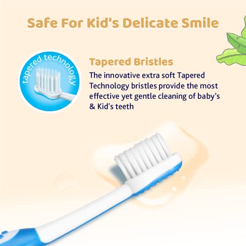 Chicco Toothbrush Set Blue + Orange 3Y-8Y