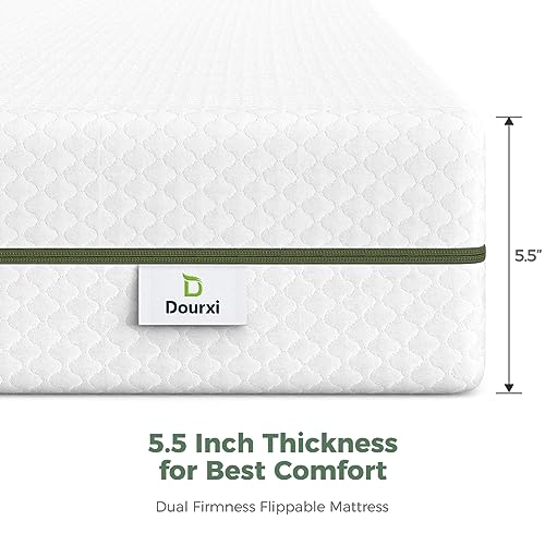 Dourxi Crib Mattress, Dual-Sided Comfort Baby and Toddler Bed Mattress