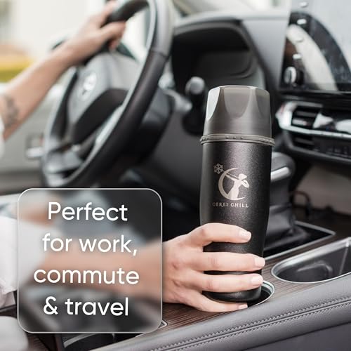 Ceres CHILL Demigoddess Mini Breastmilk Chiller & Warmer – 6–16oz Portable Breast Milk Cooler, Storage & Baby Bottle for Travel, Work or On-The-Go – Pump Compatible Container – Rose Gold